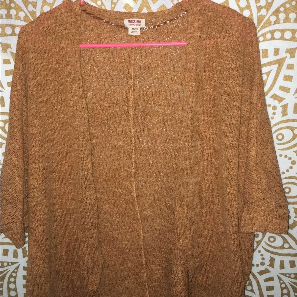 Caramel colored cardigan